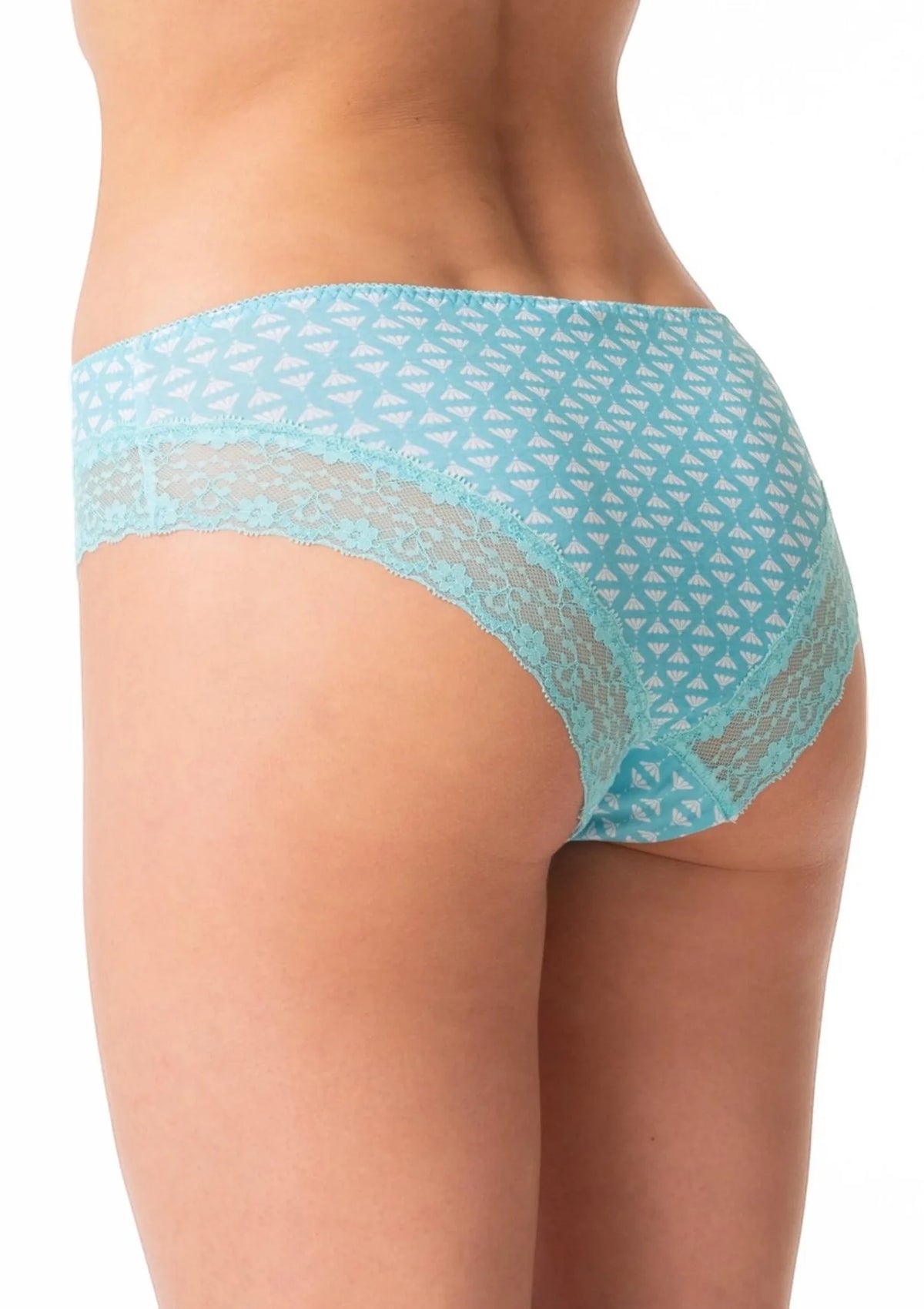 Figi brazyliany Key LPB 990 z koronkowym wykończeniem, 2 pack