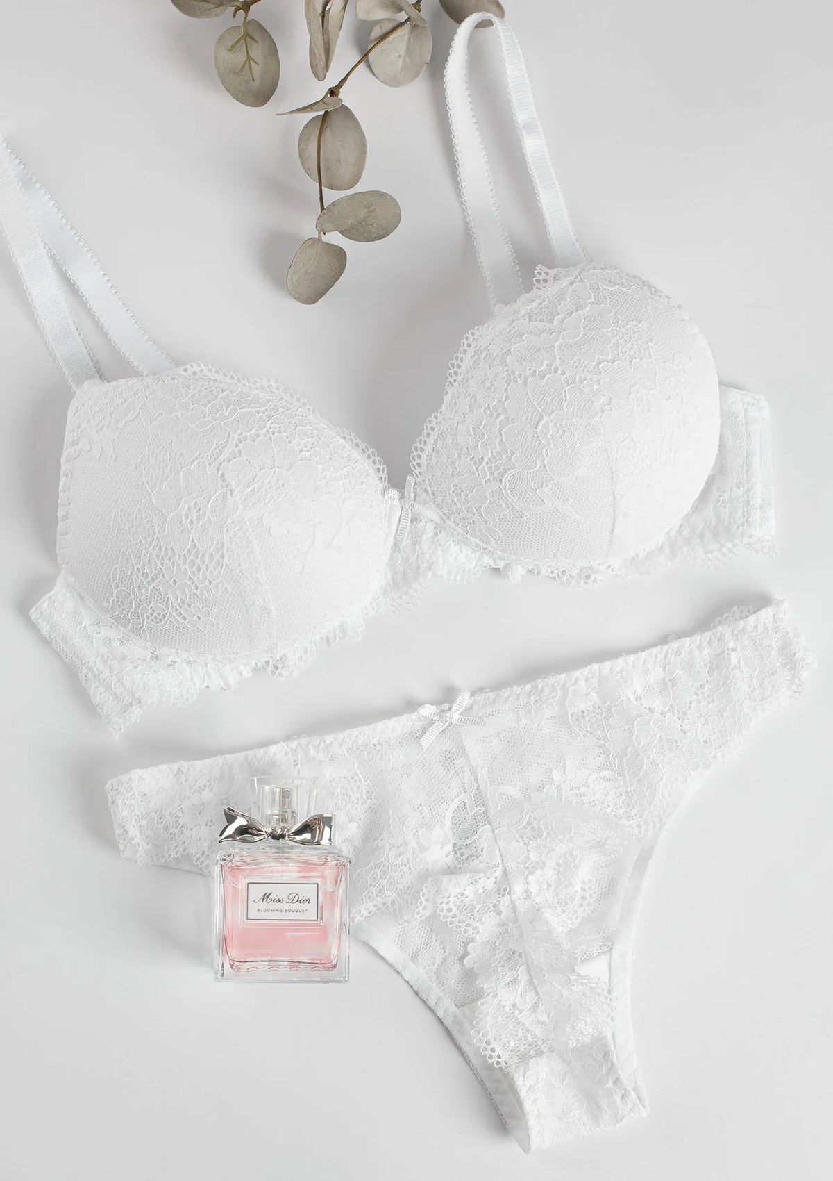 Figi damskie Wonder Lace White 2457 Sielei – brazyliany