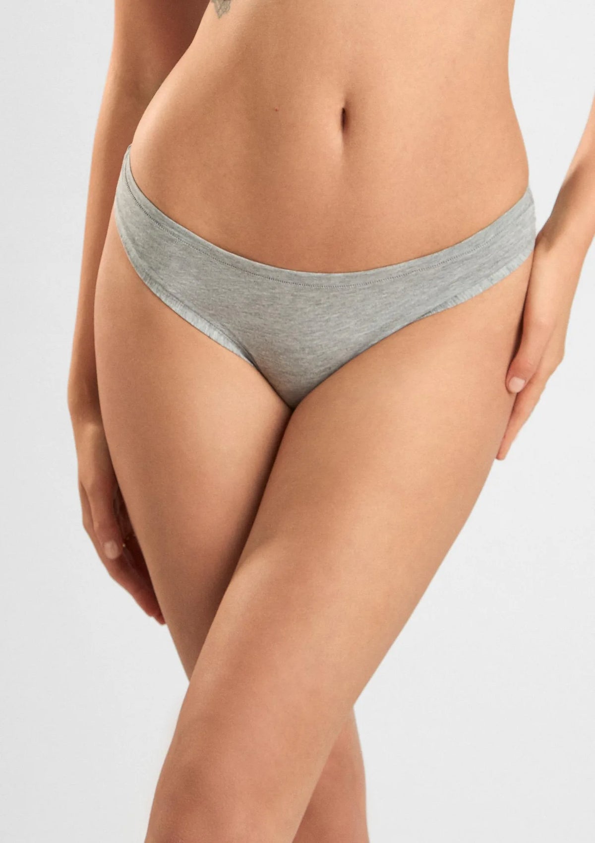 Figi damskie Cotton 1447 Sielei naturalnej – brazyliany z bawełny
