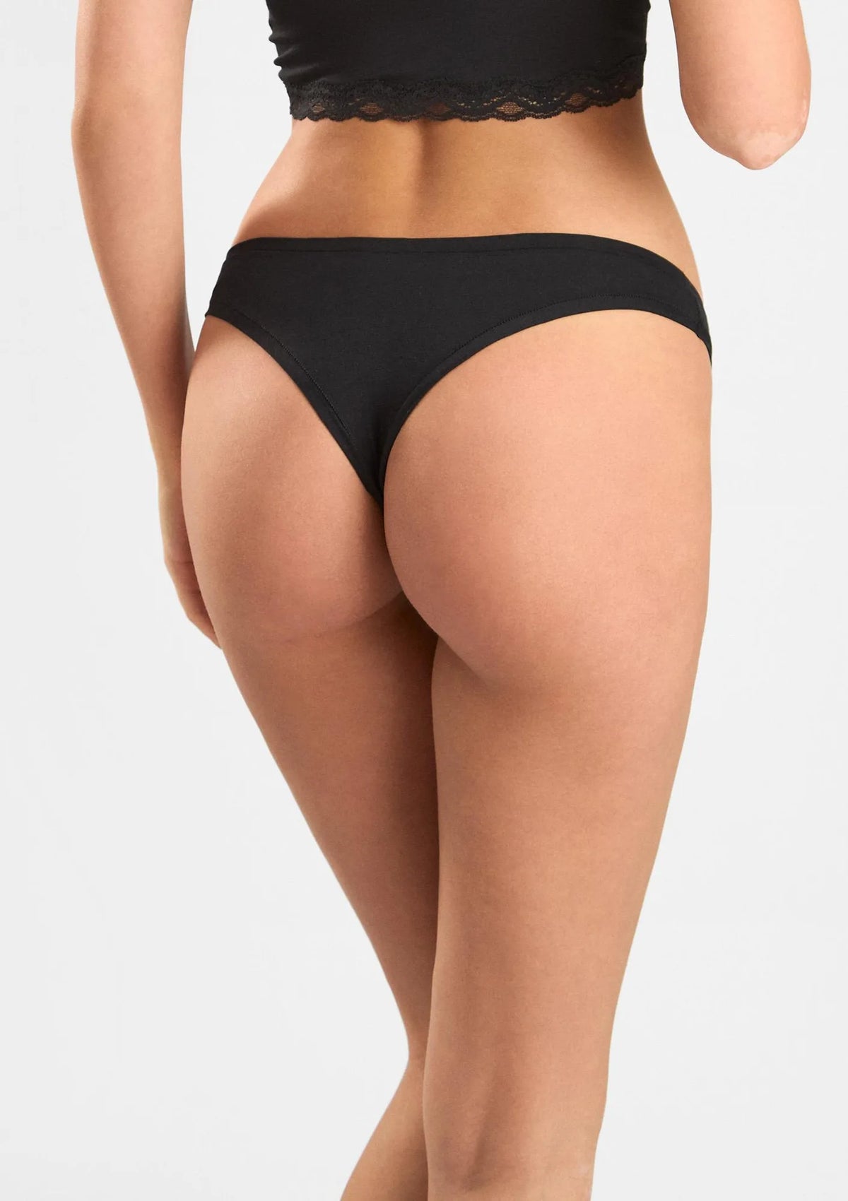 Figi damskie Cotton 1447 Sielei naturalnej – brazyliany z bawełny