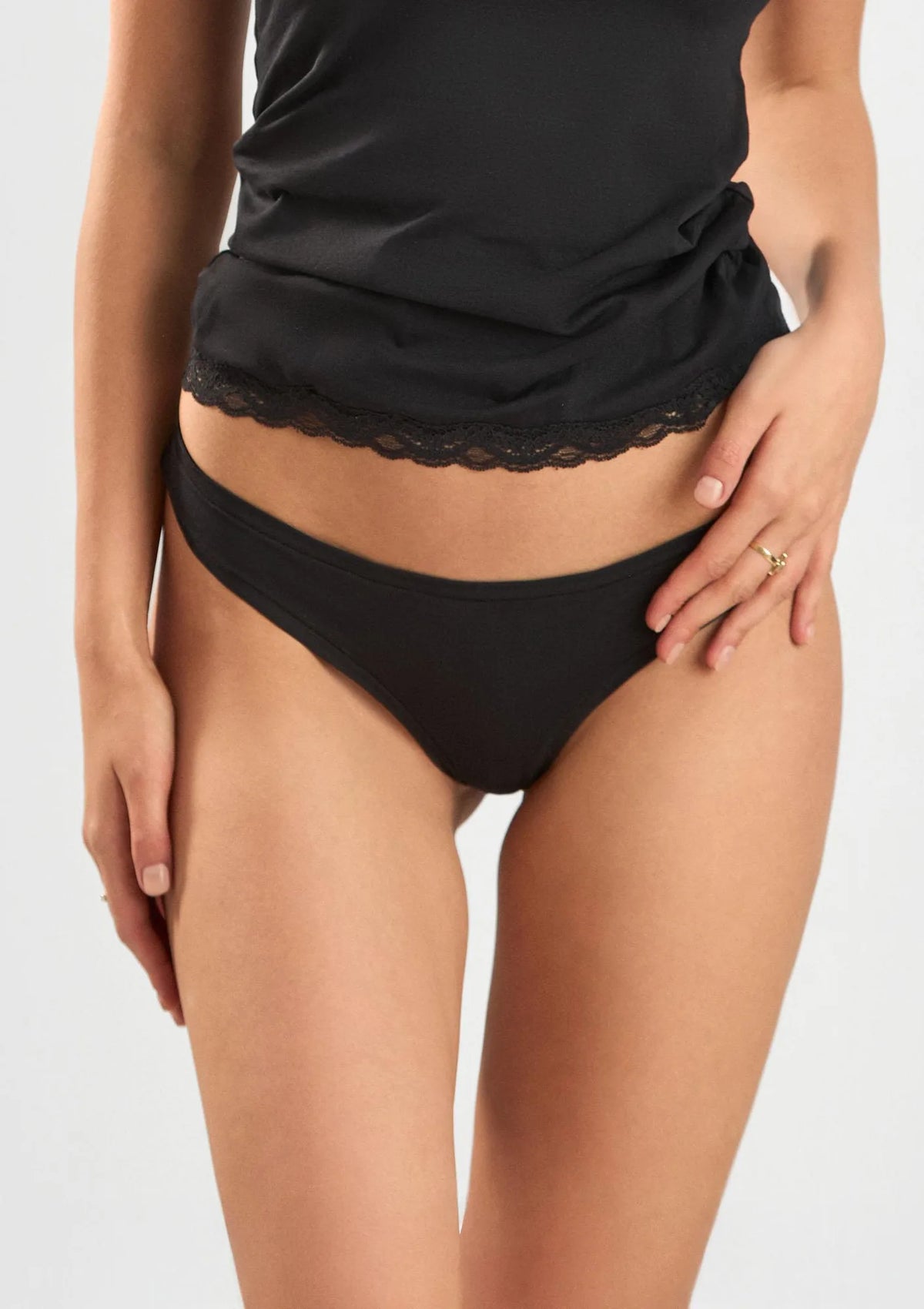 Figi damskie Cotton 1447 Sielei naturalnej – brazyliany z bawełny