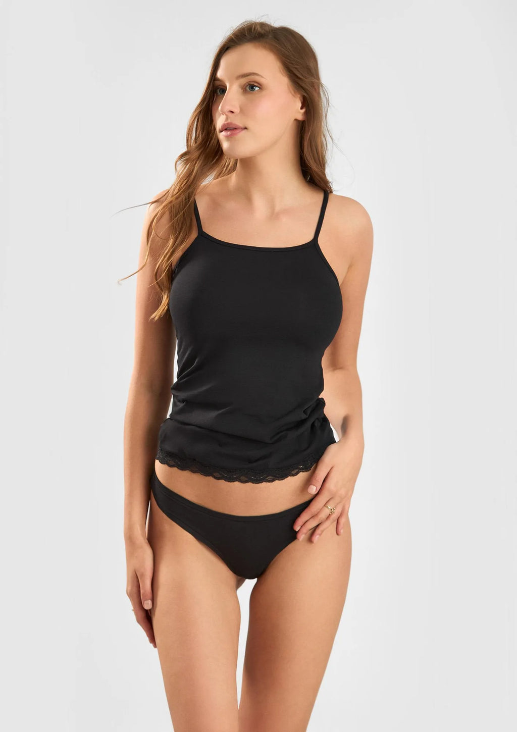 Figi damskie Cotton 1447 Sielei naturalnej – brazyliany z bawełny