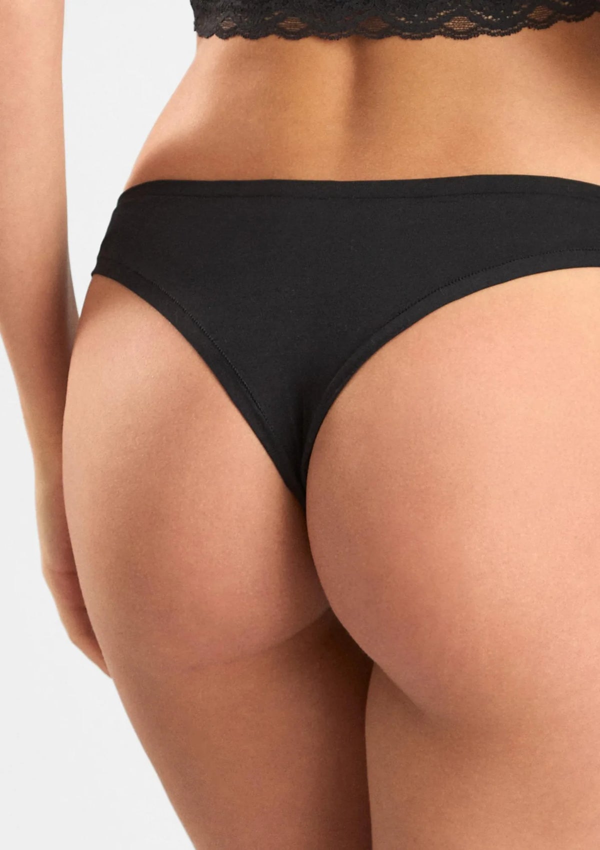 Figi damskie Cotton 1447 Sielei naturalnej – brazyliany z bawełny