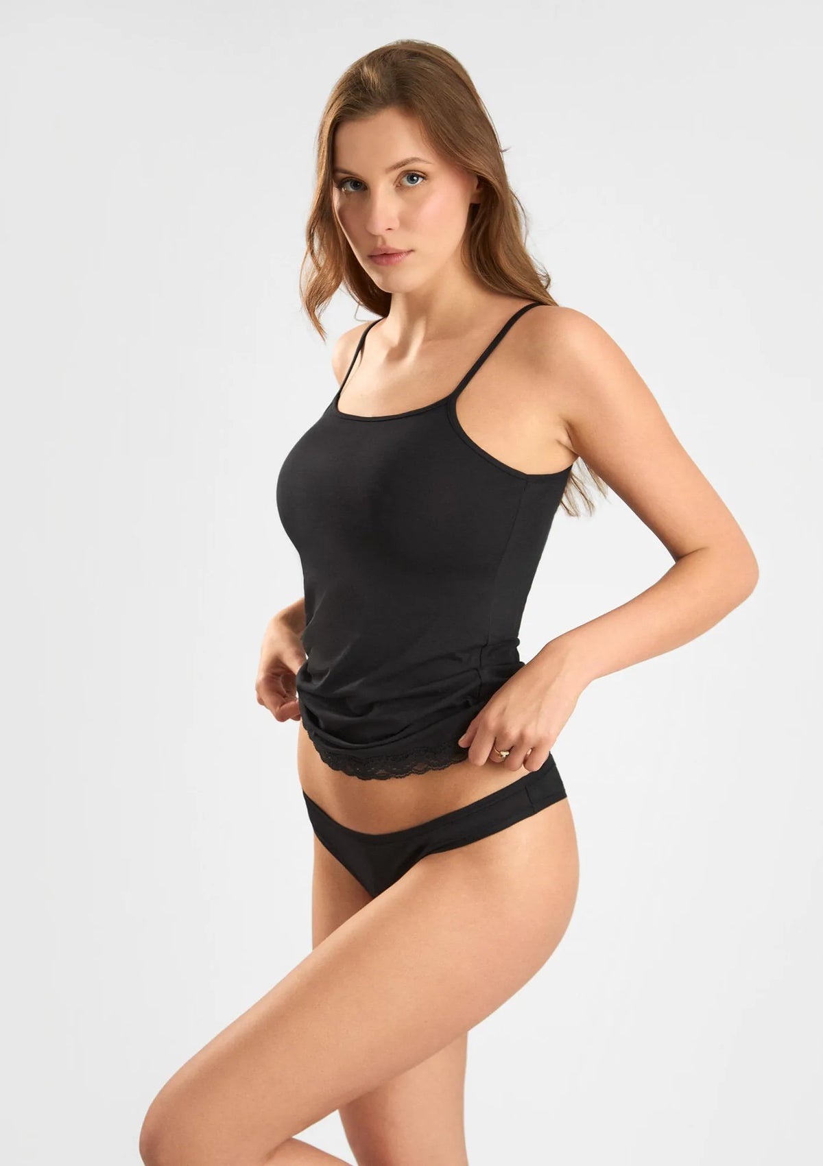 Figi damskie Cotton 1447 Sielei naturalnej – brazyliany z bawełny