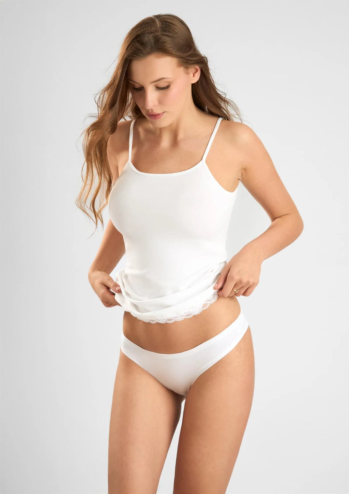 Figi damskie Cotton White 1447 Sielei naturalnej – brazyliany