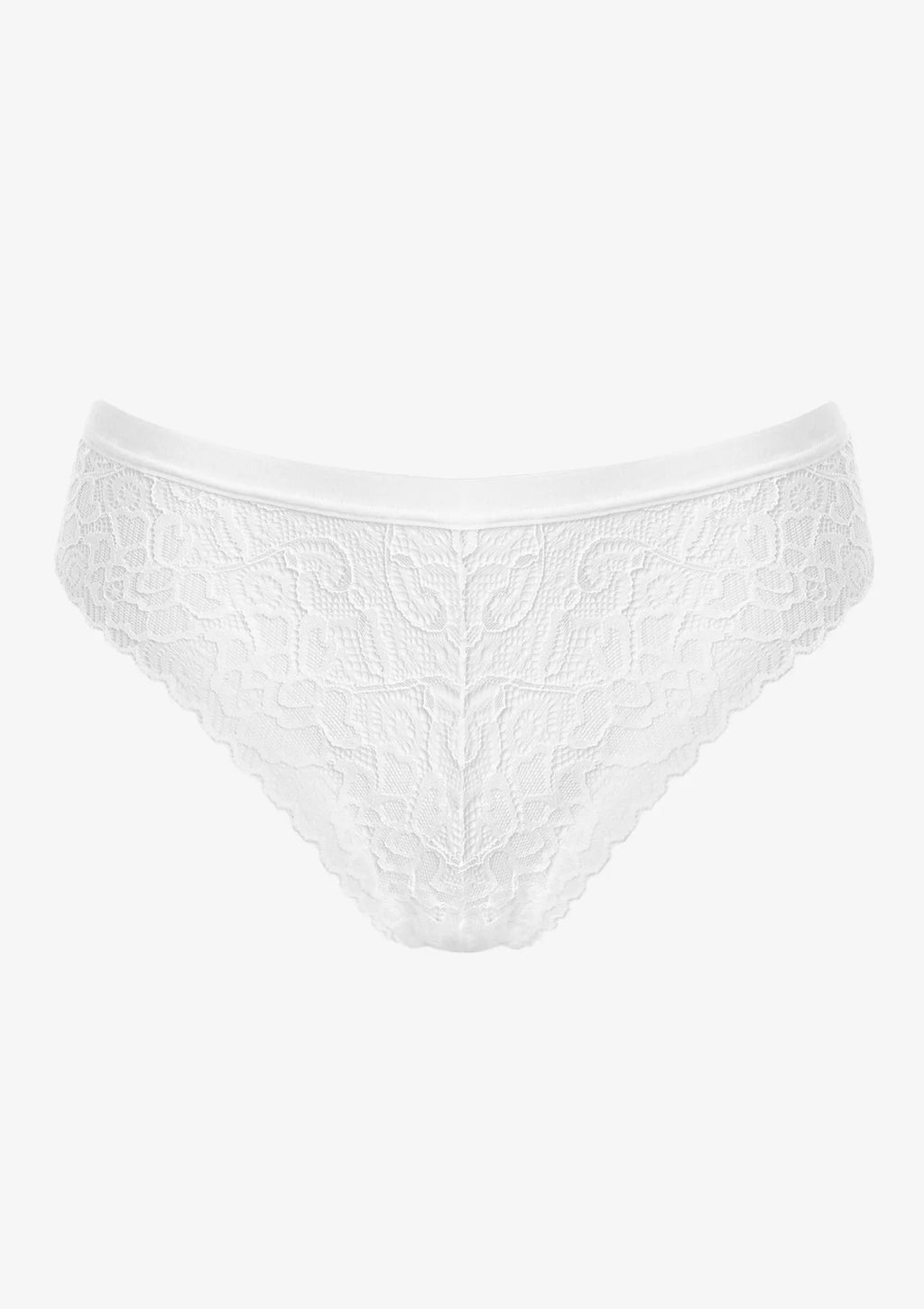 Pierre Cardin Margherita figi białe bikini z miękkiej koronki