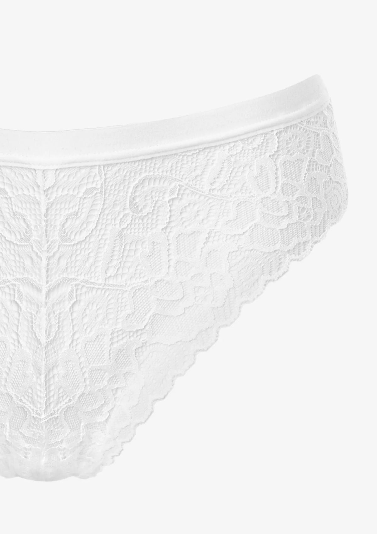 Pierre Cardin Margherita figi białe bikini z miękkiej koronki