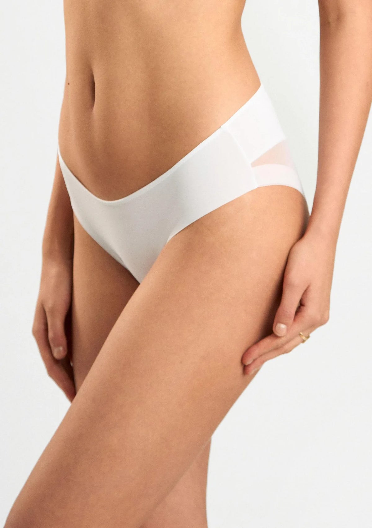 Lormar 0185 Slip Extra figi białe klasyczne z mikrofibry