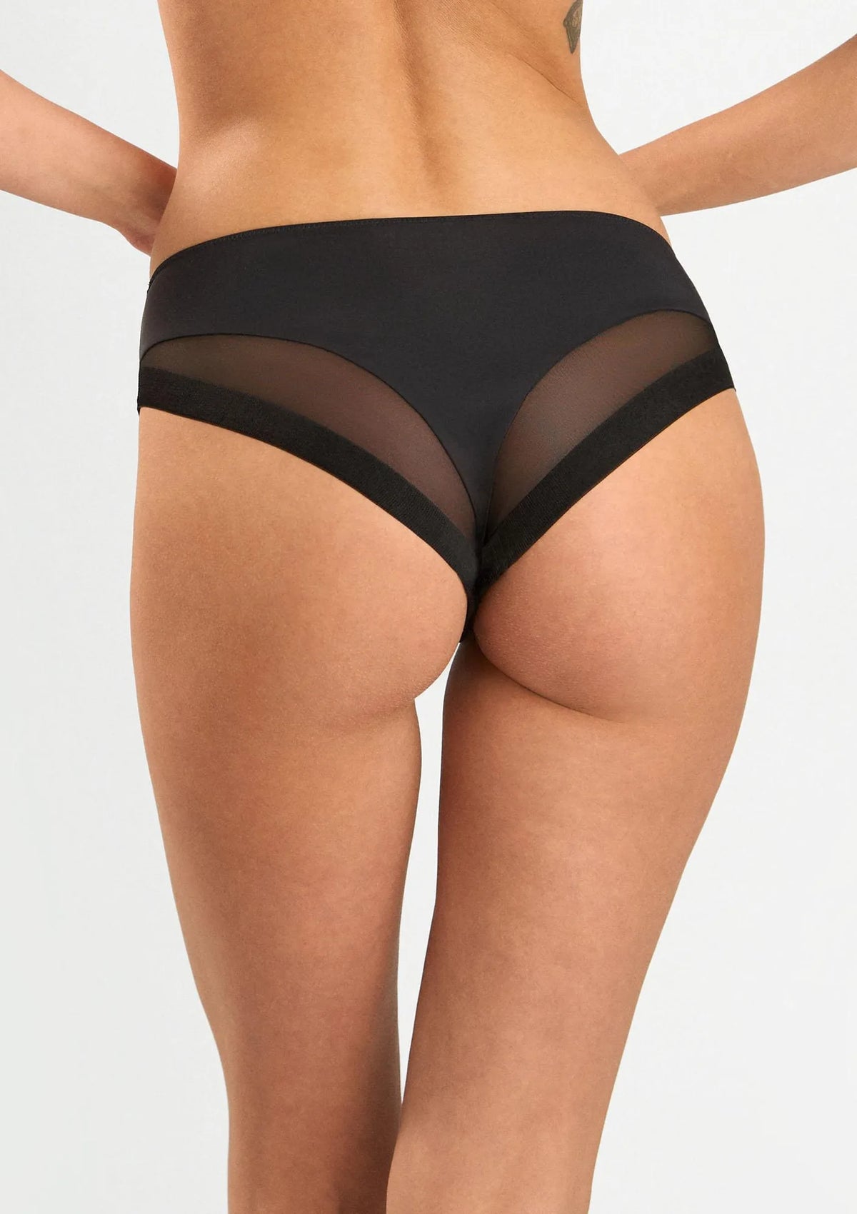 Lormar 0185 Slip Extra figi czarne klasyczne z mikrofibry