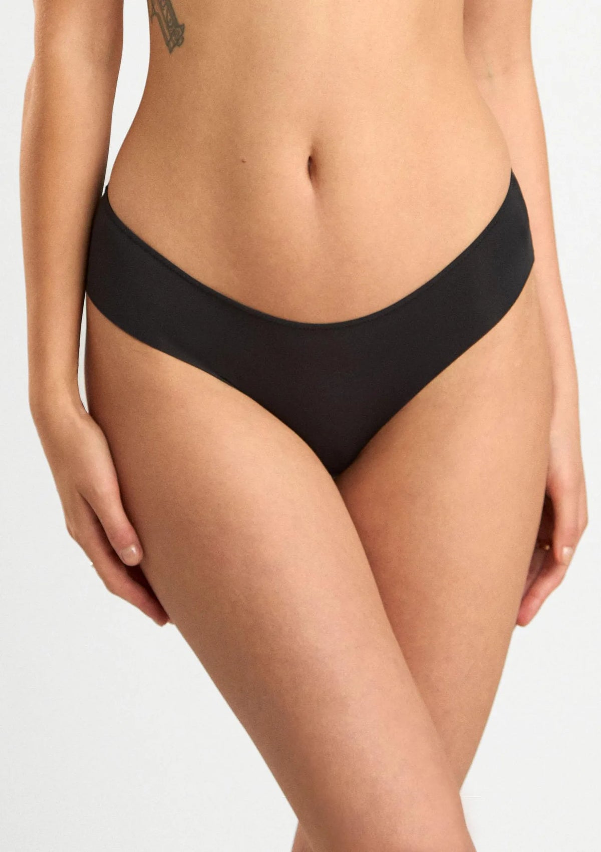 Lormar 0185 Slip Extra figi czarne klasyczne z mikrofibry