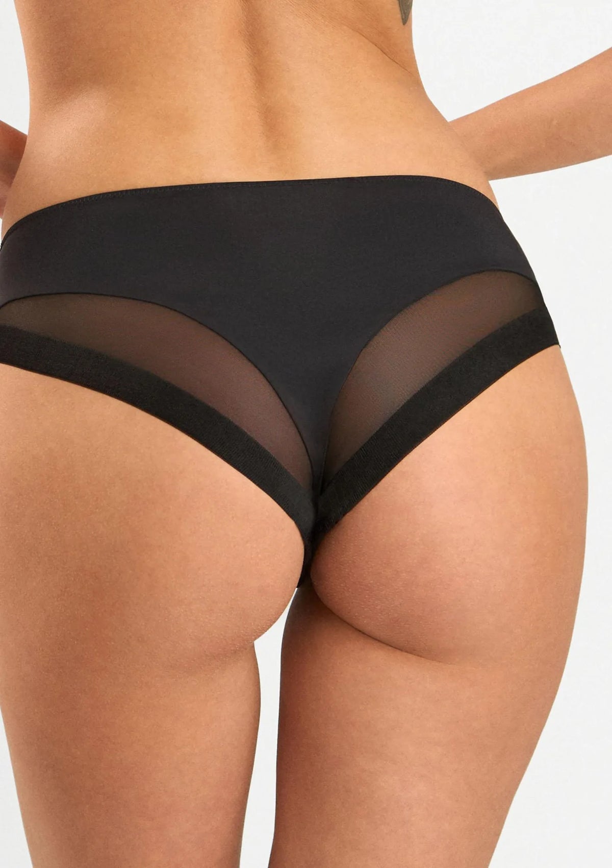 Lormar 0185 Slip Extra figi czarne klasyczne z mikrofibry