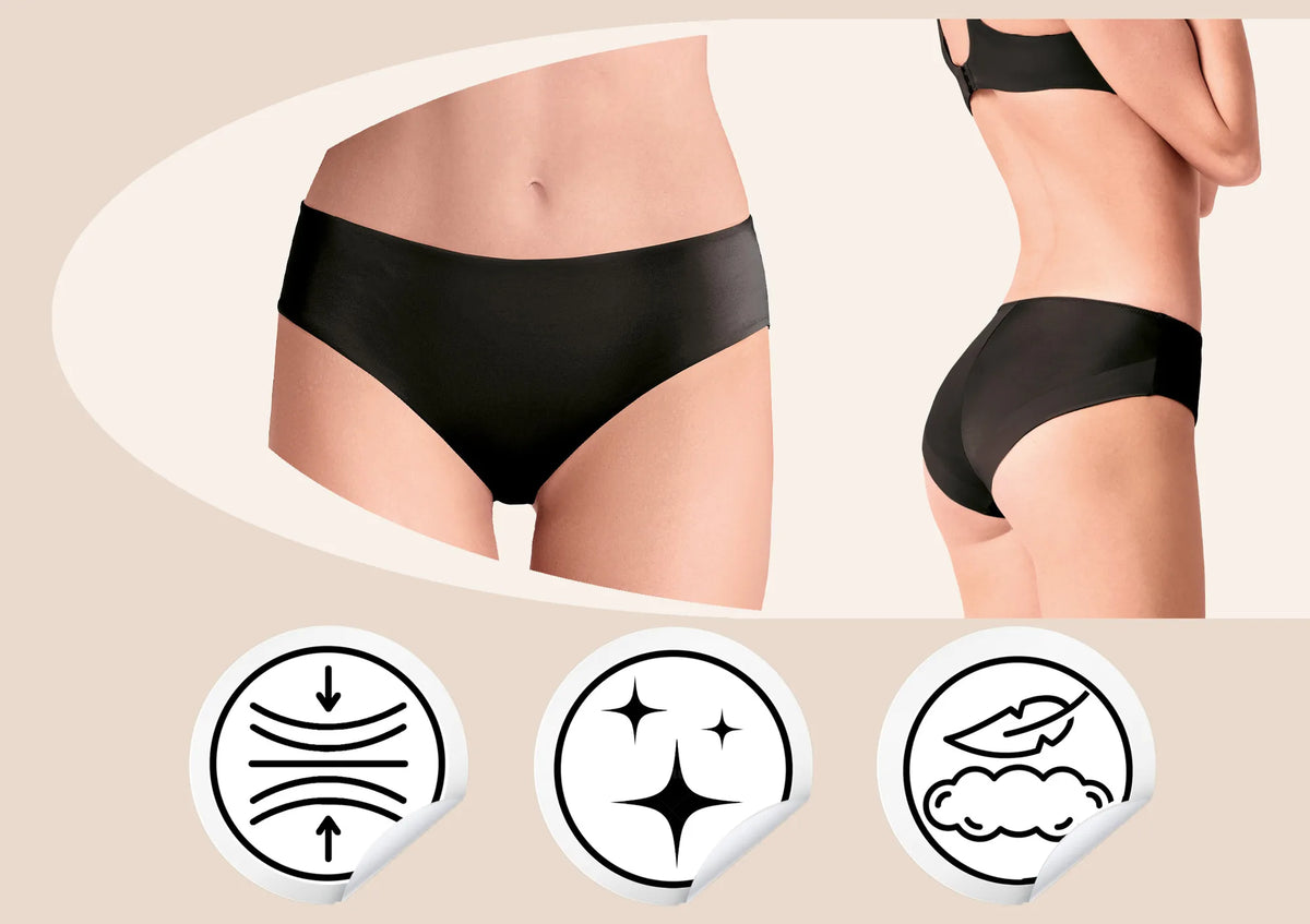 Lormar One Ultrashine figi midi czarne bezszwowe z mikrofibry