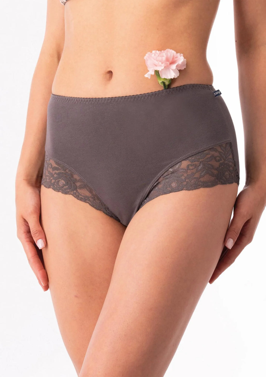 Figi maxi bikini Key LPF 816 z wysokim stanem do pępka, 2 pack