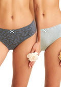 Figi midi bikini Key LPC 936 z koronką na tyle, 2 sztuki