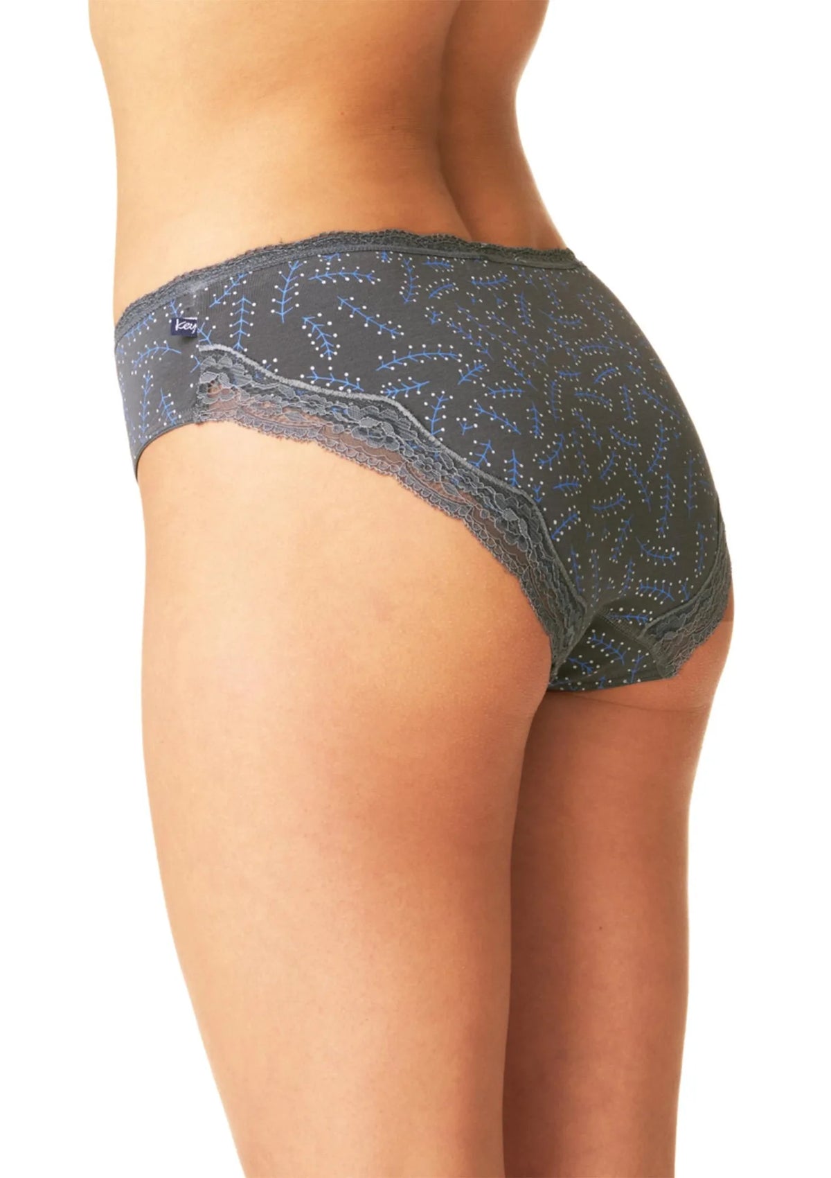 Figi midi bikini Key LPC 936 z koronką na tyle, 2 sztuki