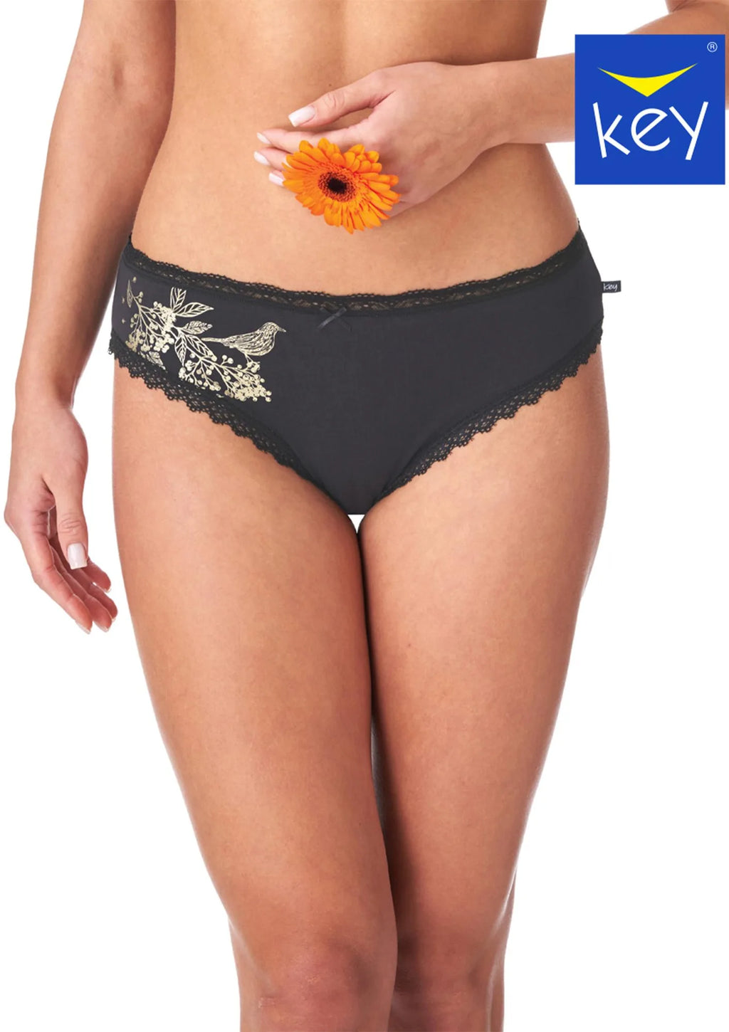 LPC 785 figi midi bikini dwupak, gładki i wzorzysty tył