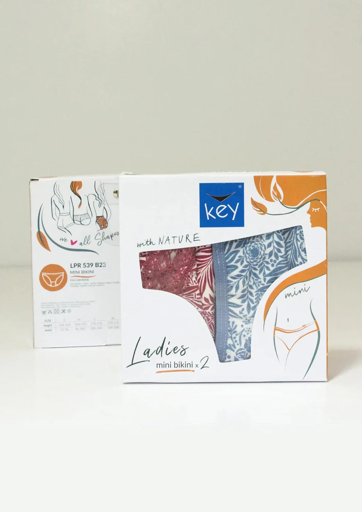 LPR 539 figi mini bikini 2 szt., nisko wycięte z koronką