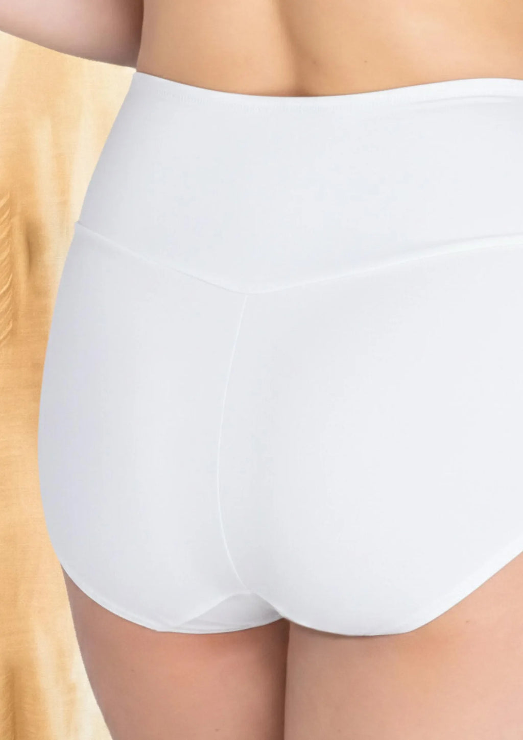 Figi damskie AR39 Verde Veronica białe – modelujące z wysokim stanem