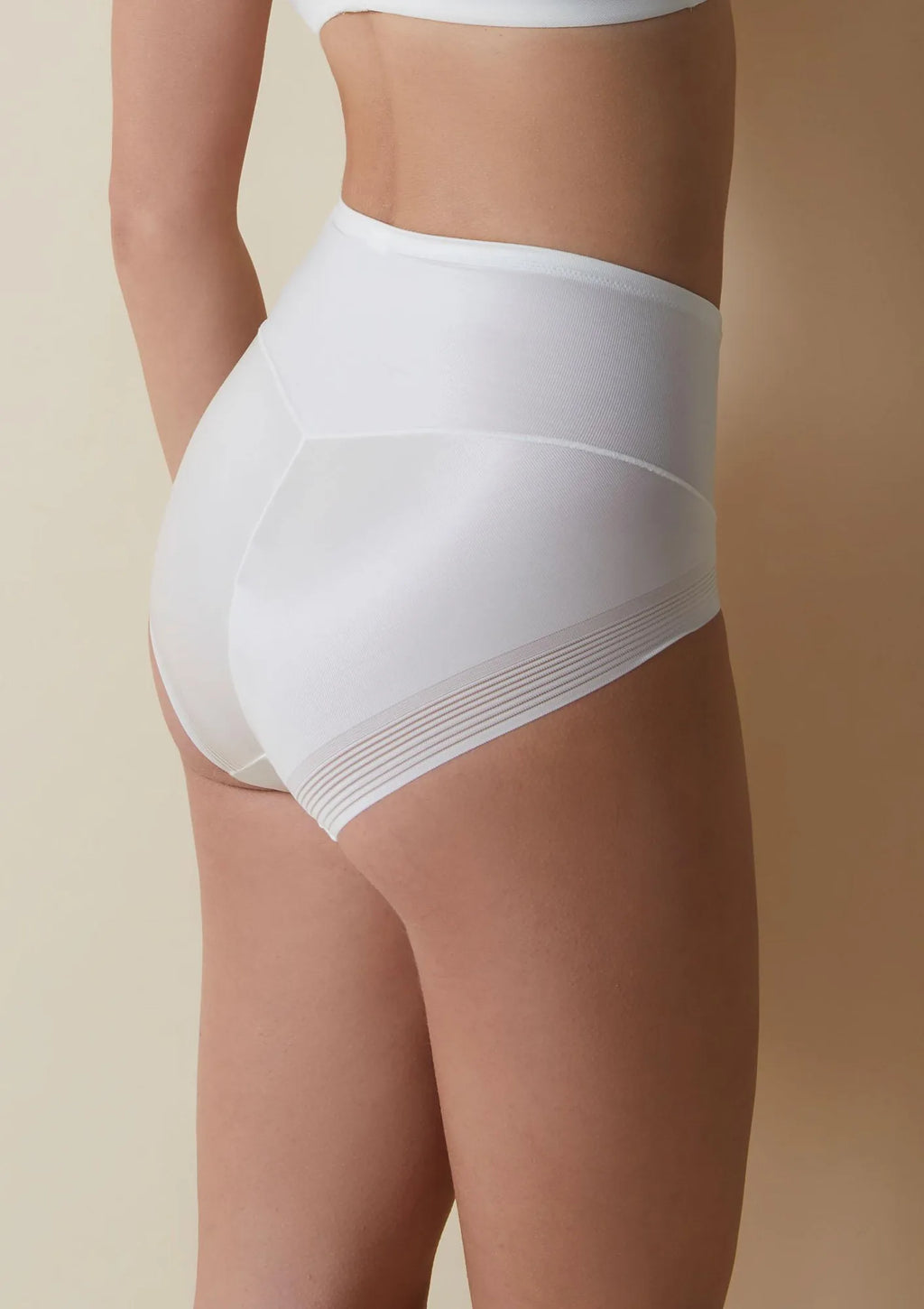 Selene Violeta Faja wysokie figi modelujące kremowe ze wzmocnionym przodem