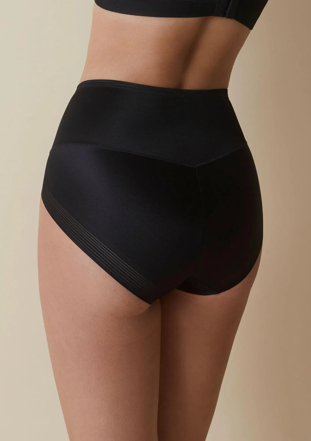 Selene Violeta Faja wysokie figi modelujące czarne ze wzmocnionym przodem