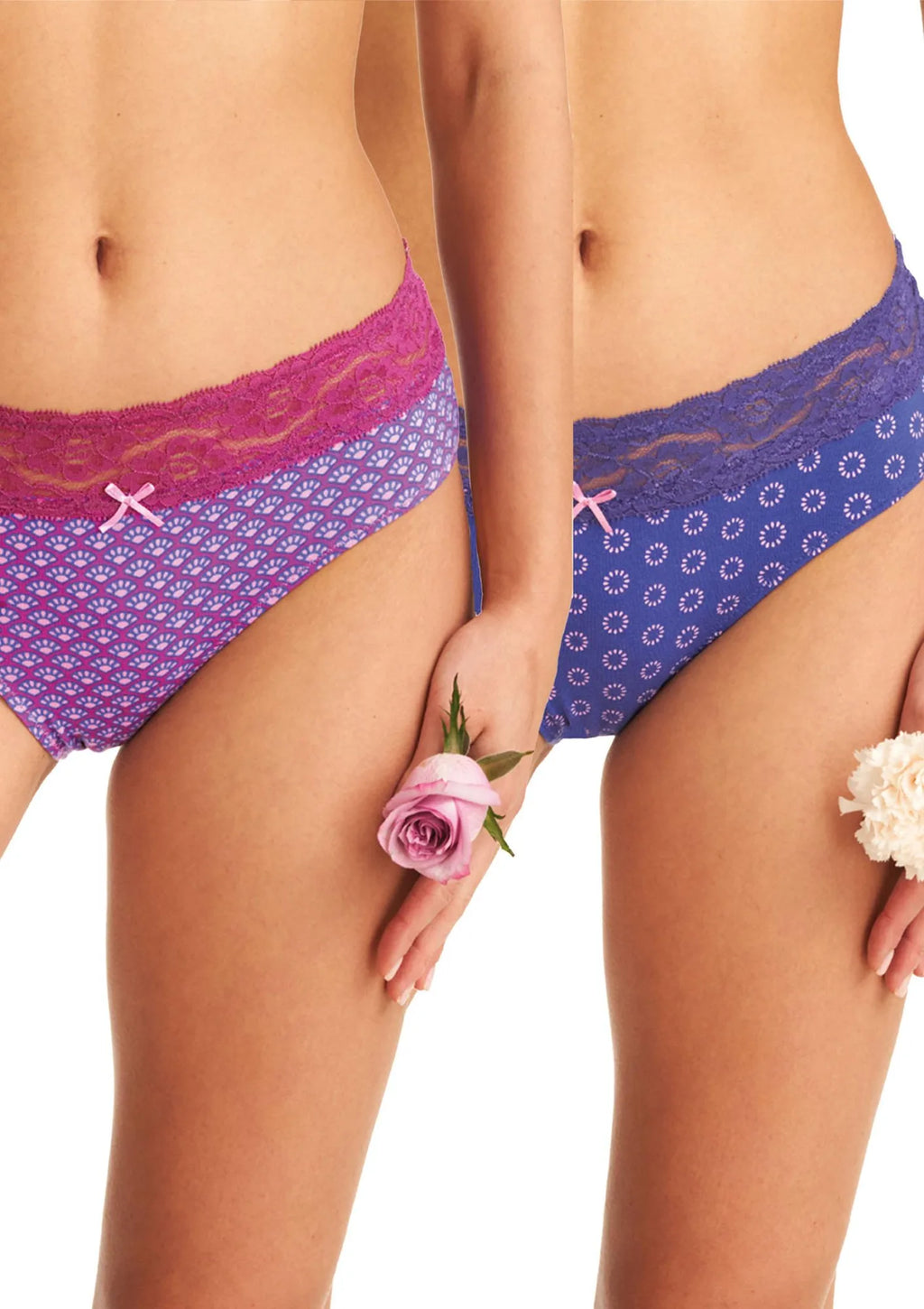 Key LPC 529 figi midi bikini z koronką w pasie – 2 pary