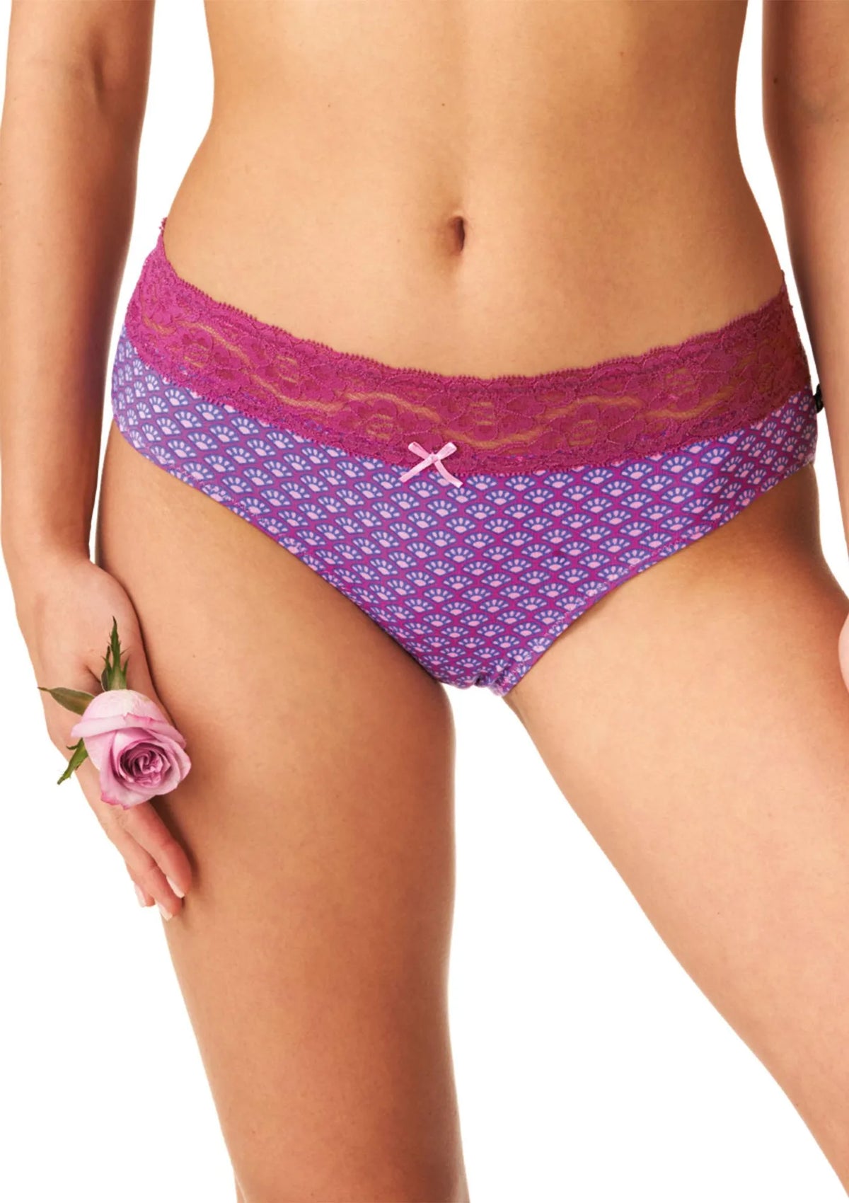Key LPC 529 figi midi bikini z koronką w pasie – 2 pary