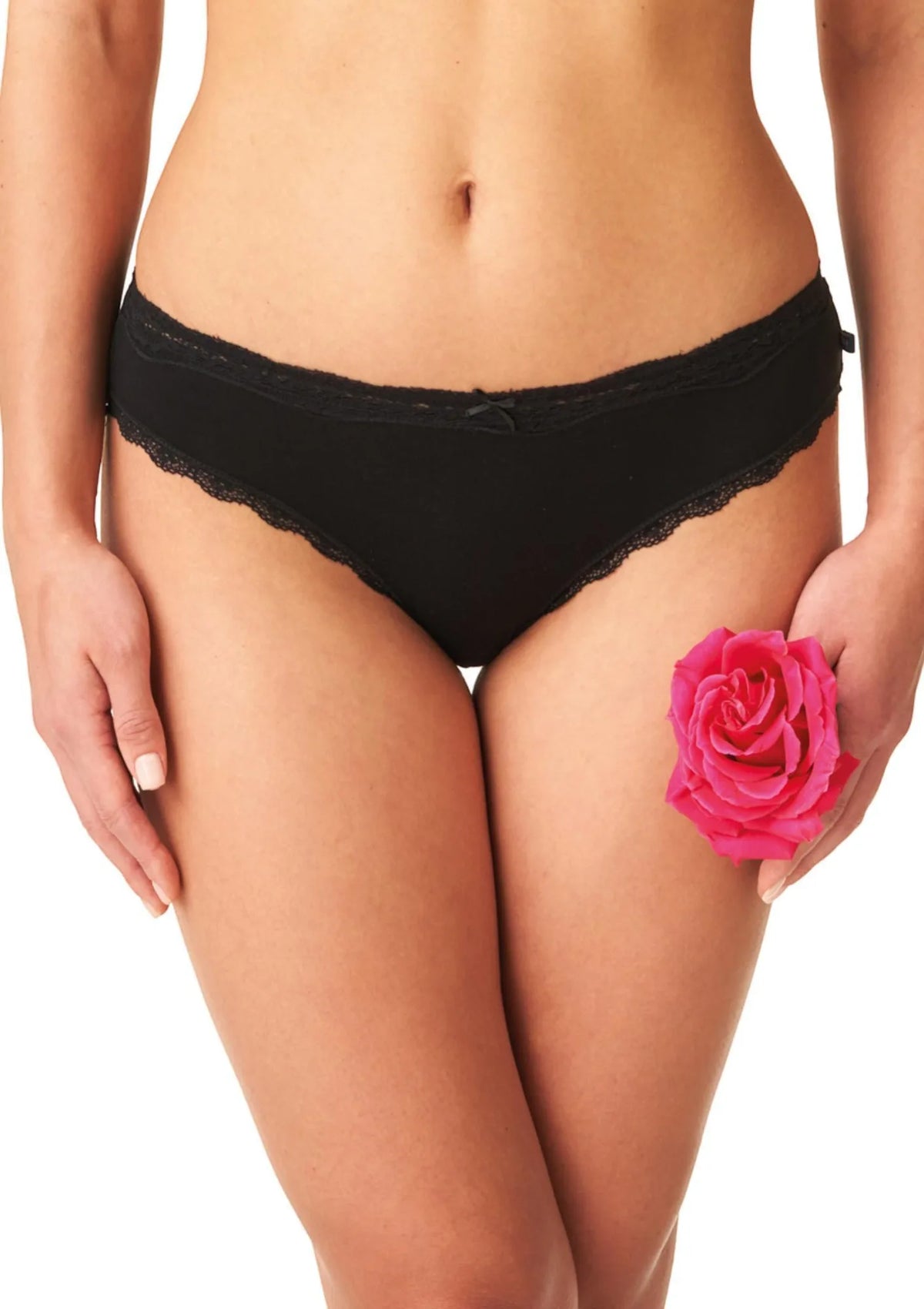 Key LPR 002 figi mini bikini czarne z dzianiny bambusowej