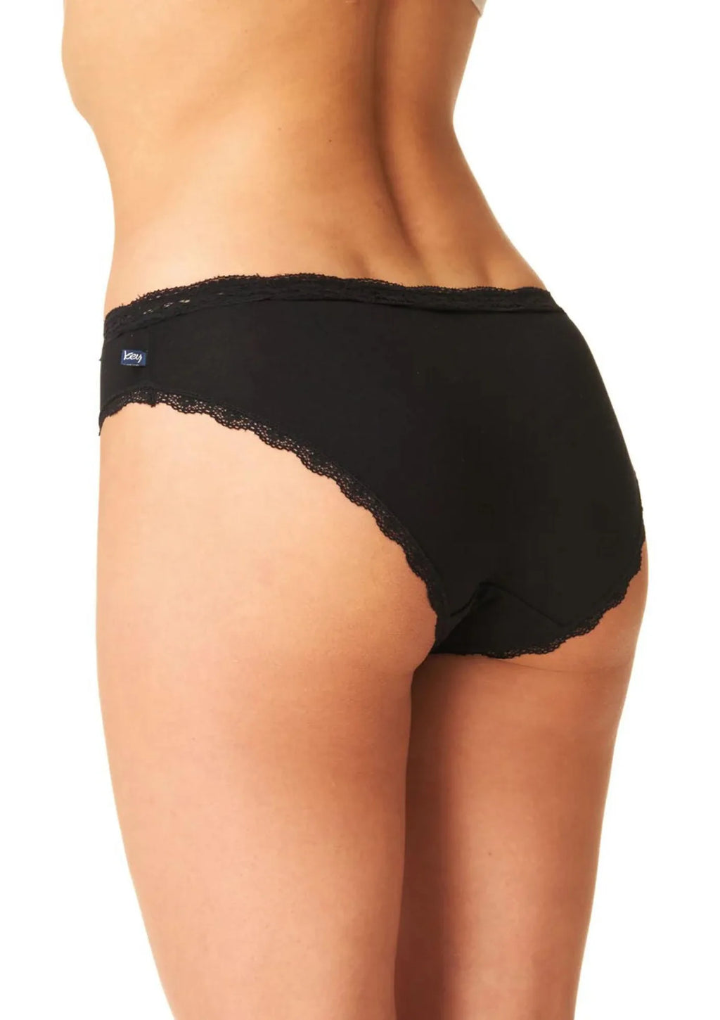 Key LPR 002 figi mini bikini czarne z dzianiny bambusowej
