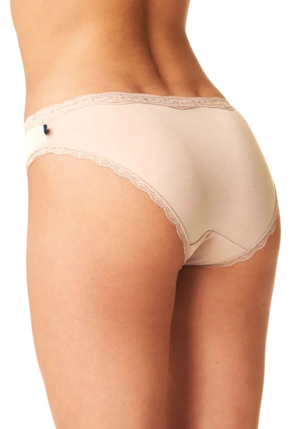 Key LPR 002 figi beż mini bikini bambusowe z koronką