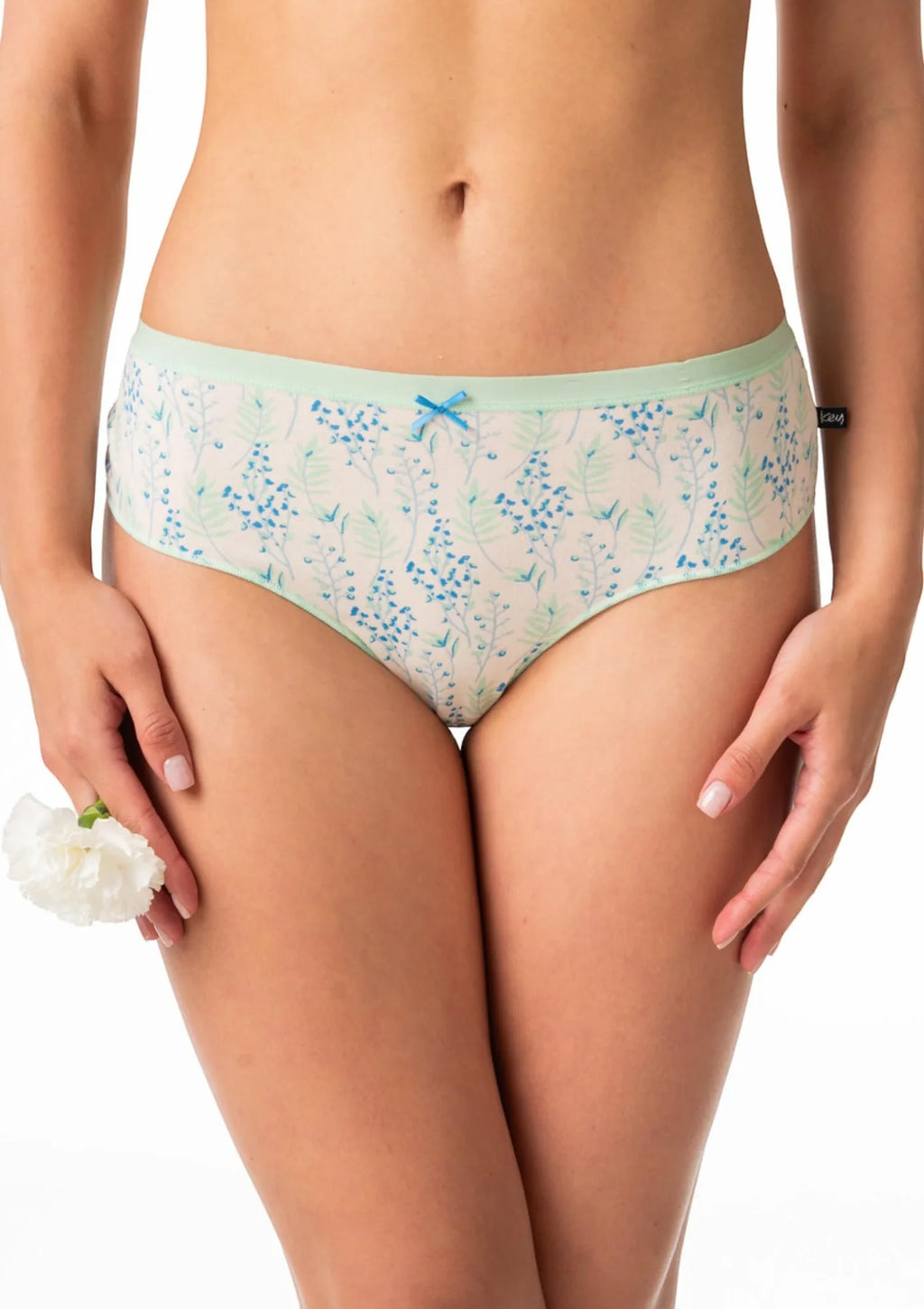 Key LPC 986 figi damskie midi bikini w kwiaty, 2 pack