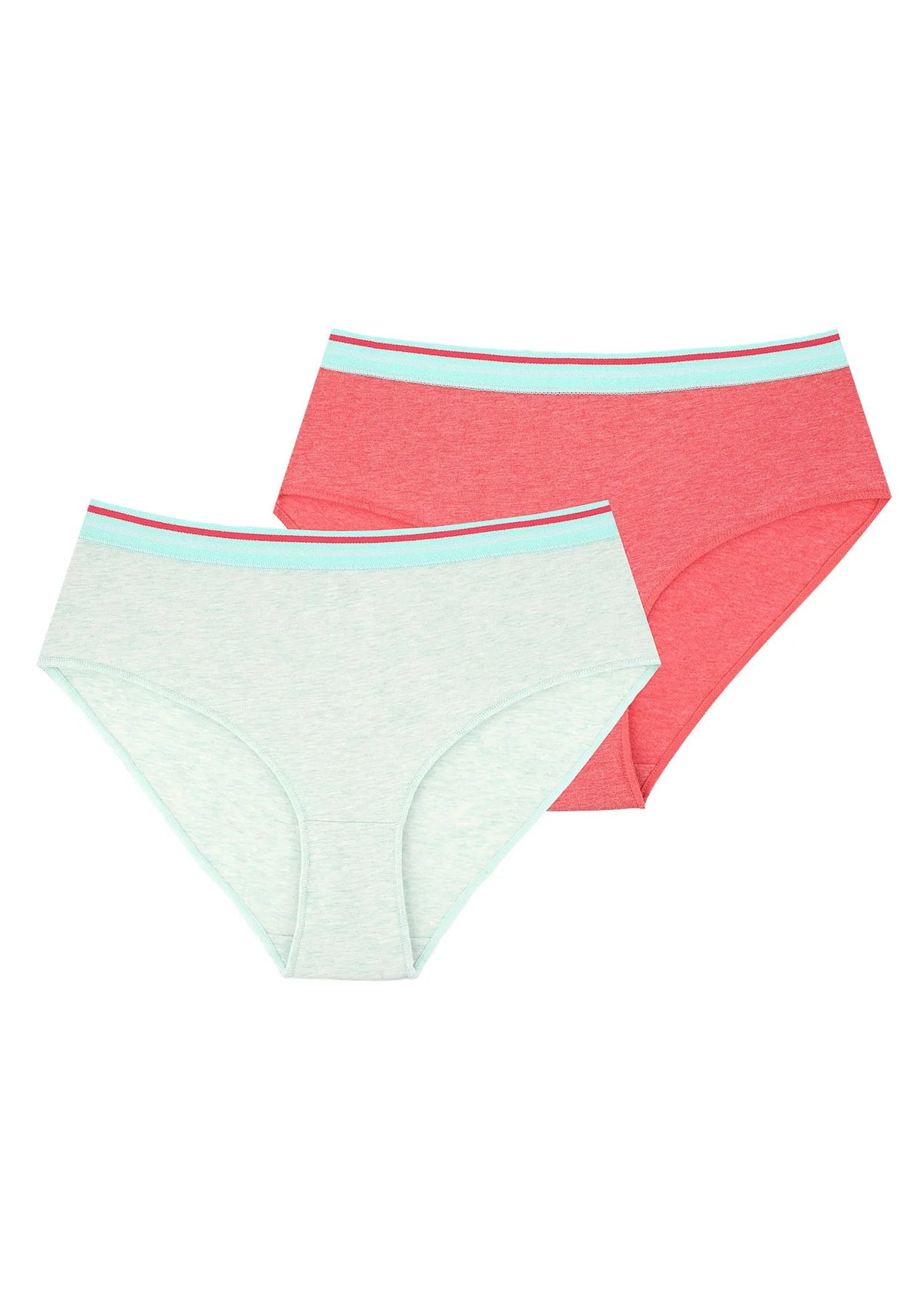Figi bikini Key LPN 221 z gumką w paski, niski krój, 2 szt.