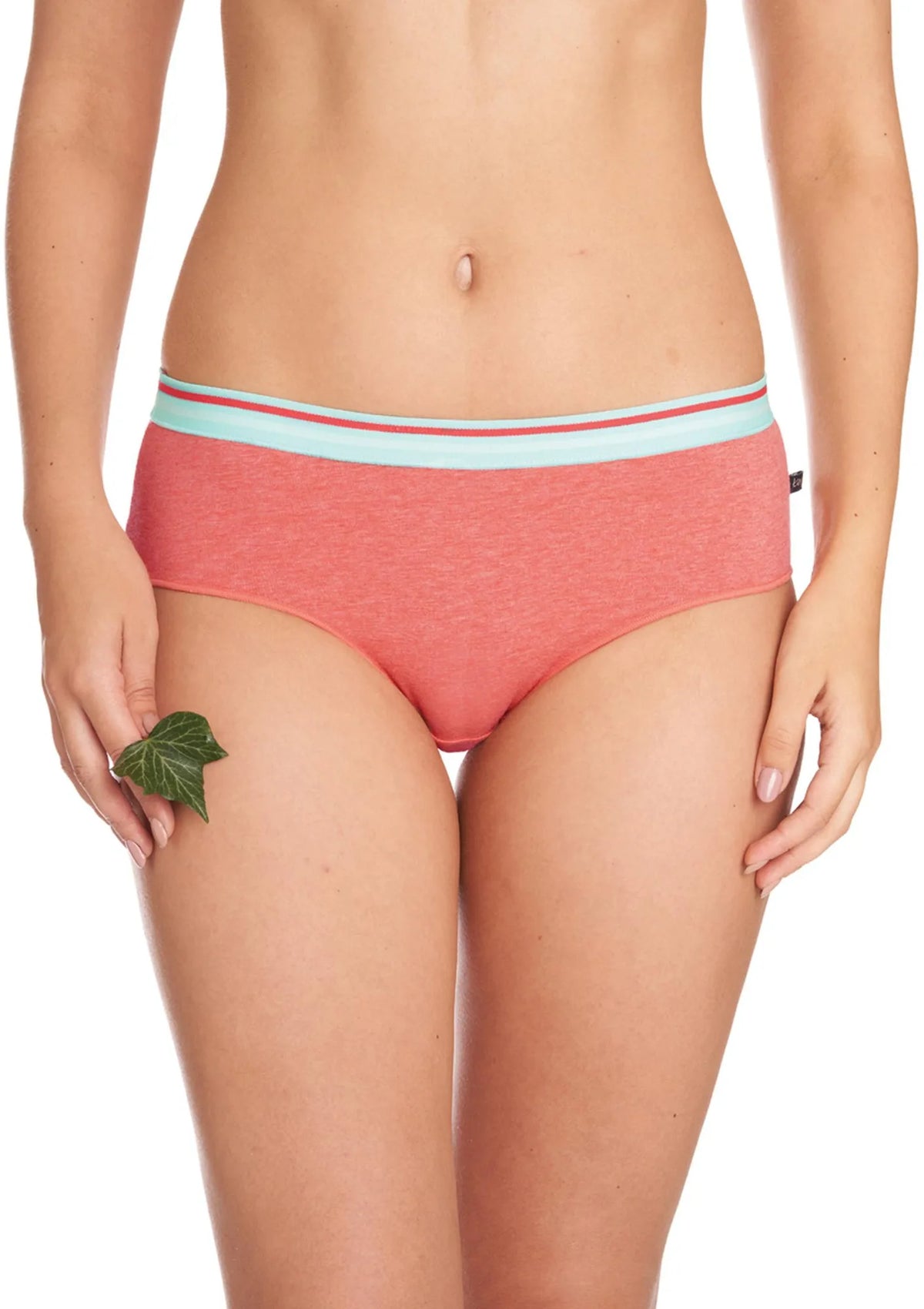 Figi bikini Key LPN 221 z gumką w paski, niski krój, 2 szt.