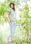 Damski komplet Homewear LHS 913 z kimonową górą