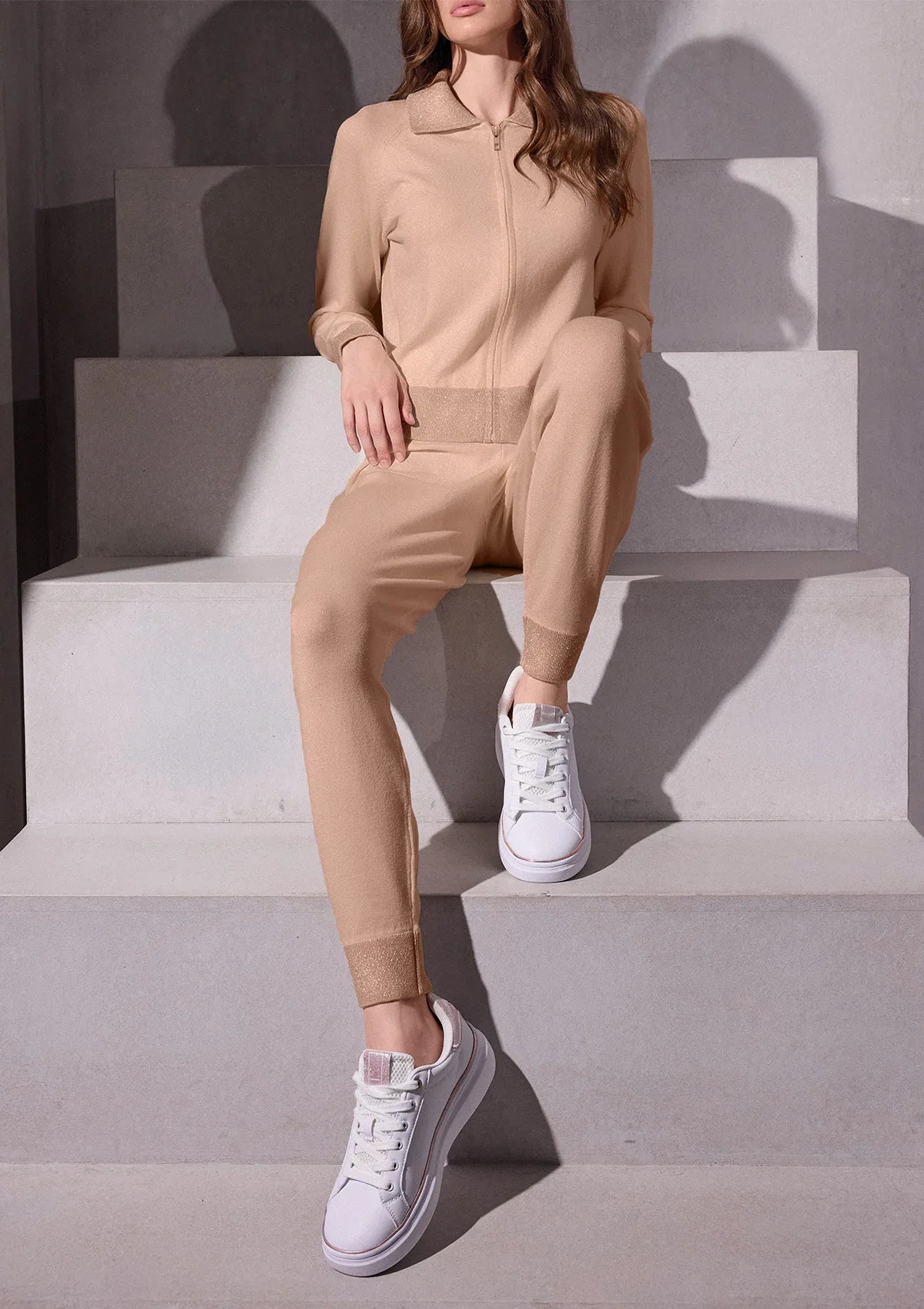 Lormar 4182 Feeling dres damski z wiskozy, bluza na zamek
