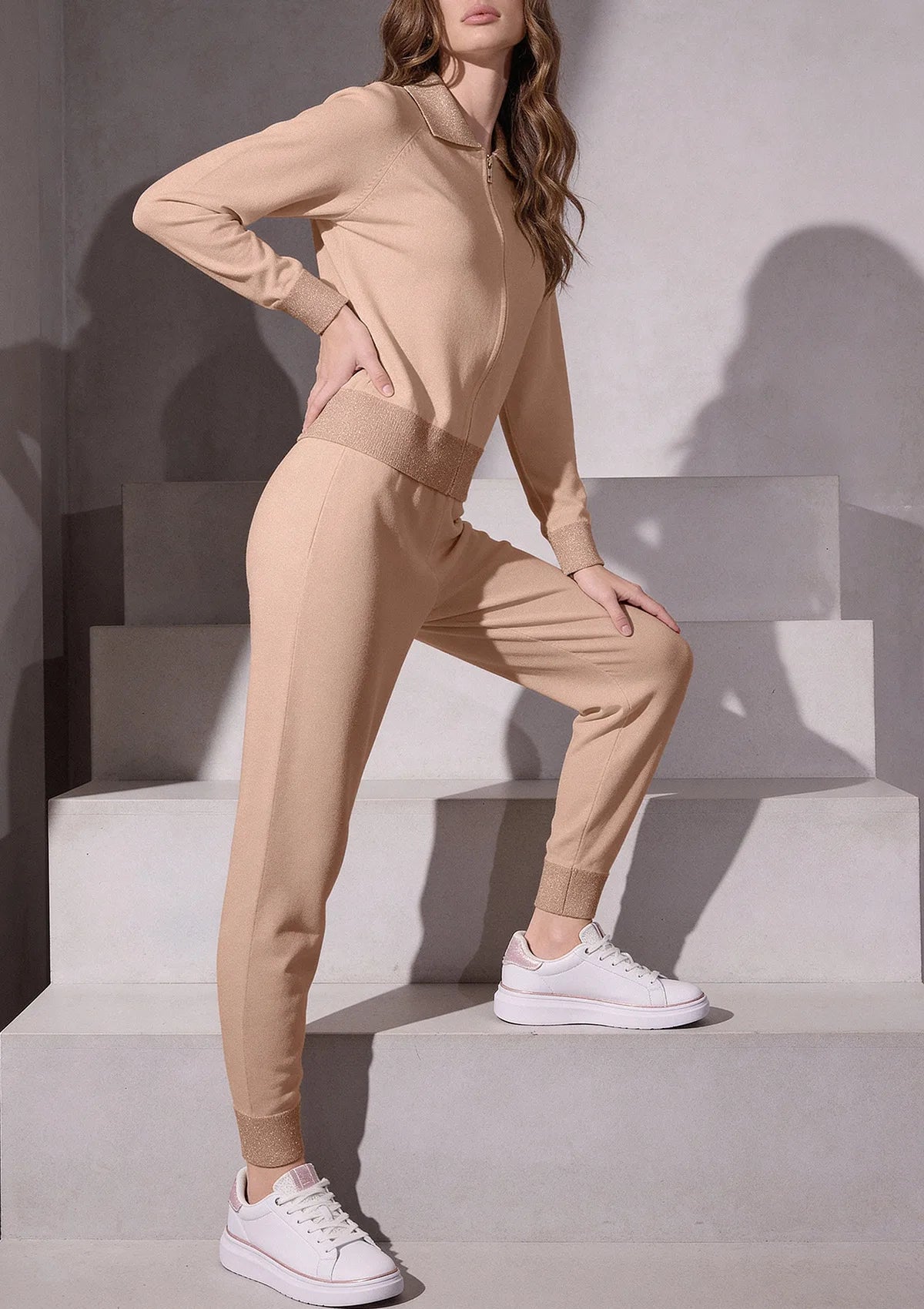 Lormar 4182 Feeling dres damski z wiskozy, bluza na zamek