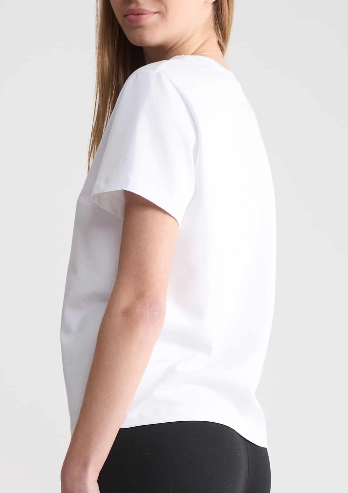 Naviale Lady Lima T-shirt damski biała z bawełny czesanej