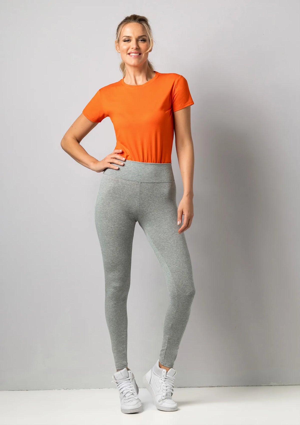 Sielei GS06 legginsy bawełniane gładkie klasyczne