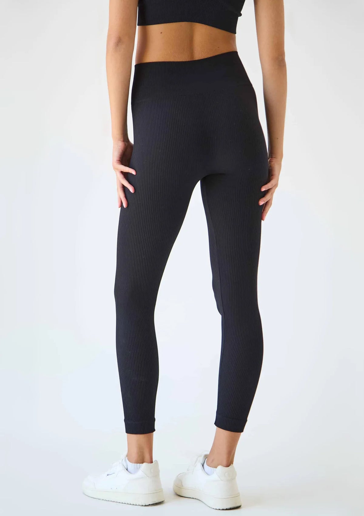 Legs Seamless Ribb legginsy bezszwowe w prążek