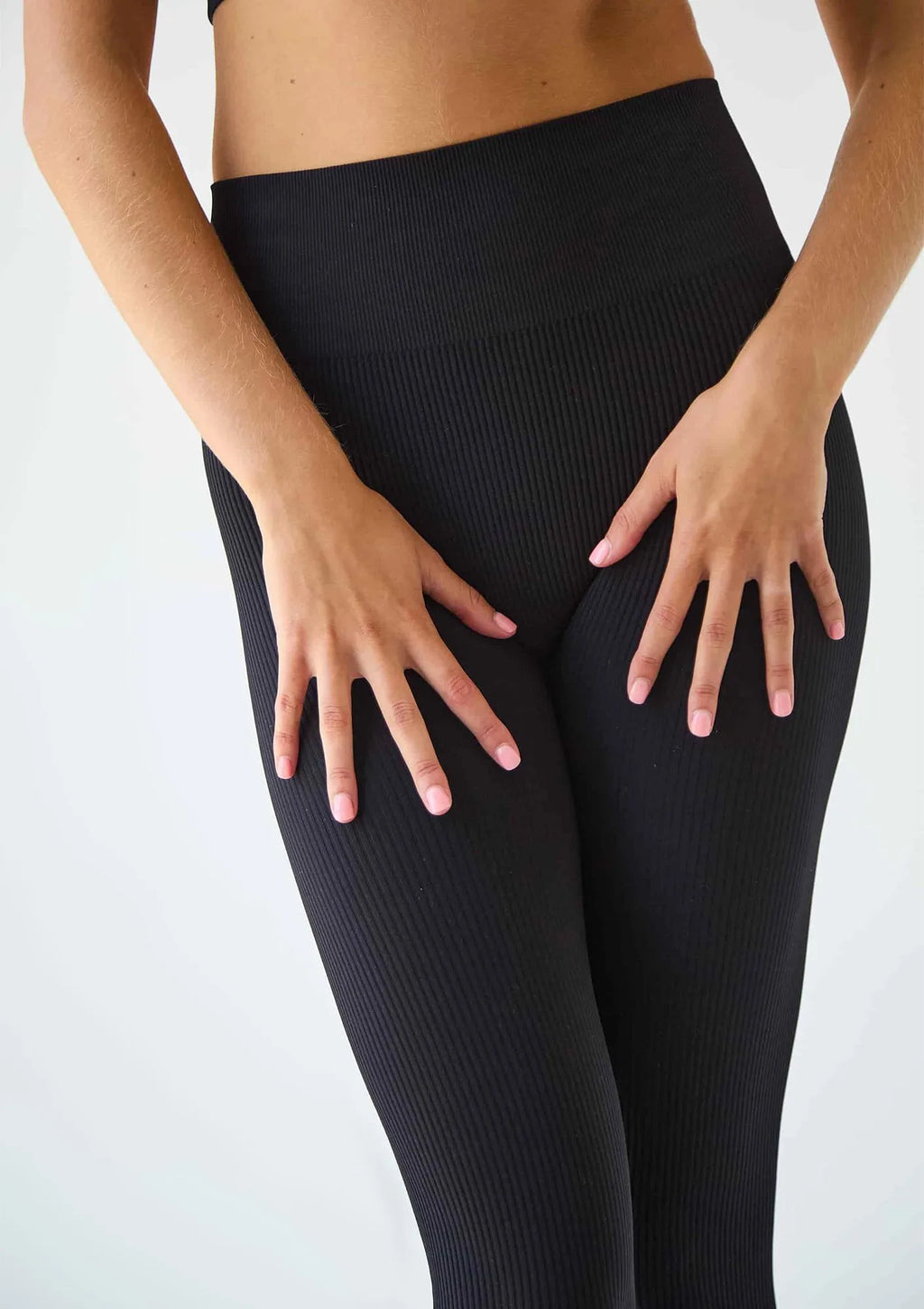 Legs Seamless Ribb legginsy bezszwowe w prążek