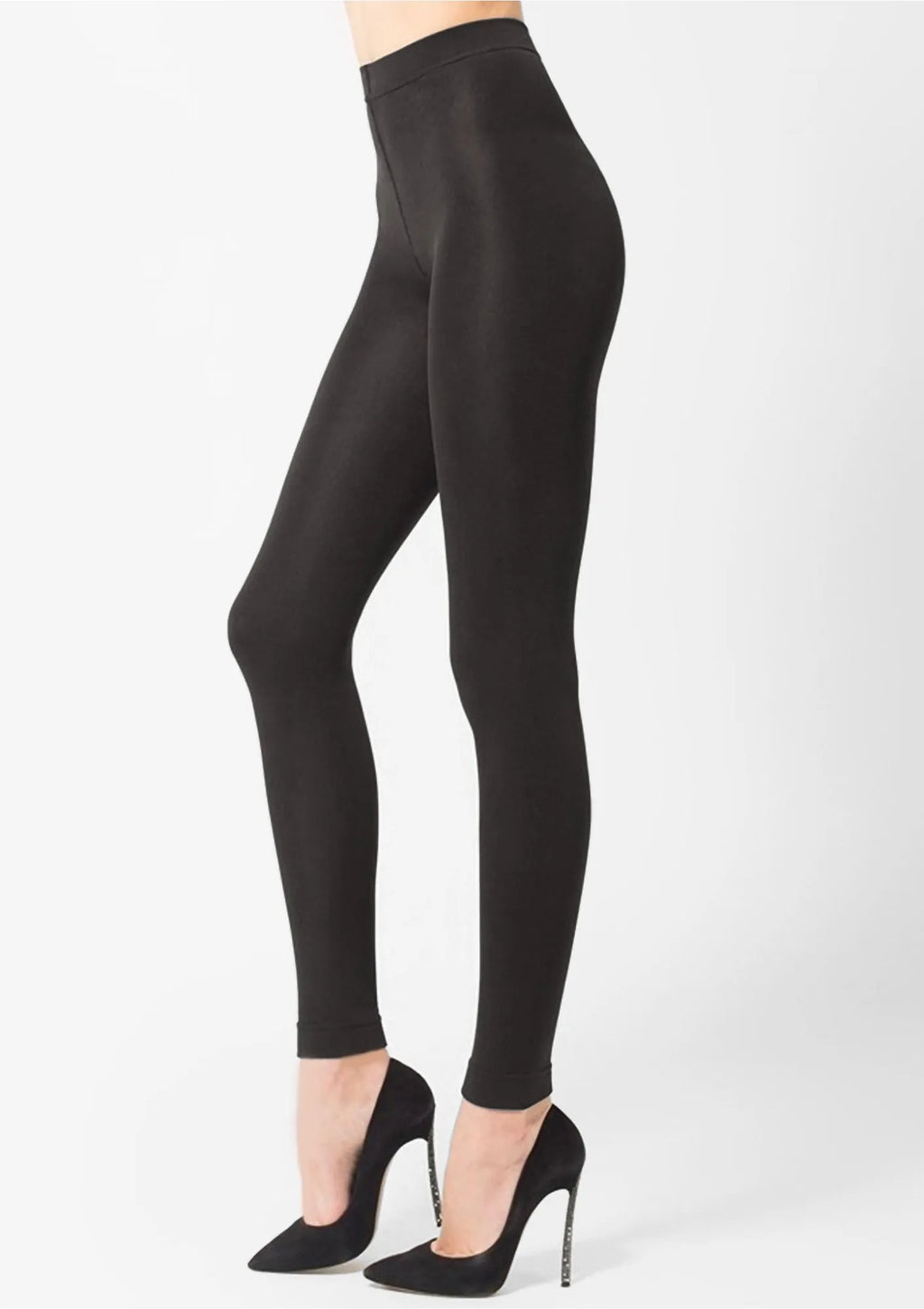 Legginsy damskie Legs 663 Fleece 250 den ocieplane polarem
