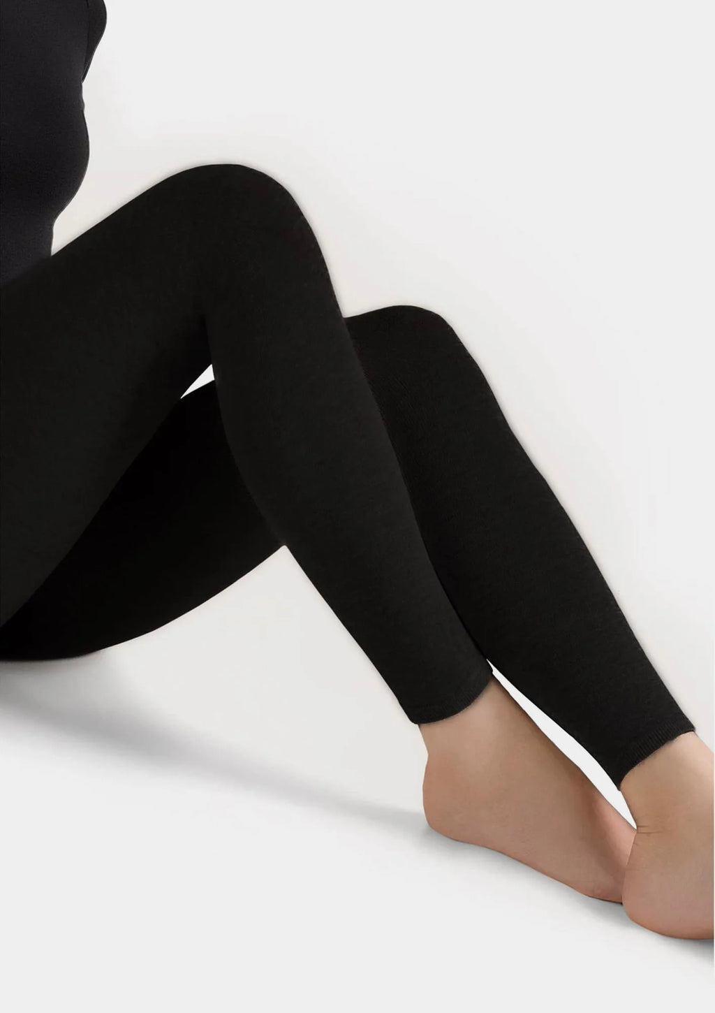 Legs 608 Cotton legginsy damskie z bawełny i wełny