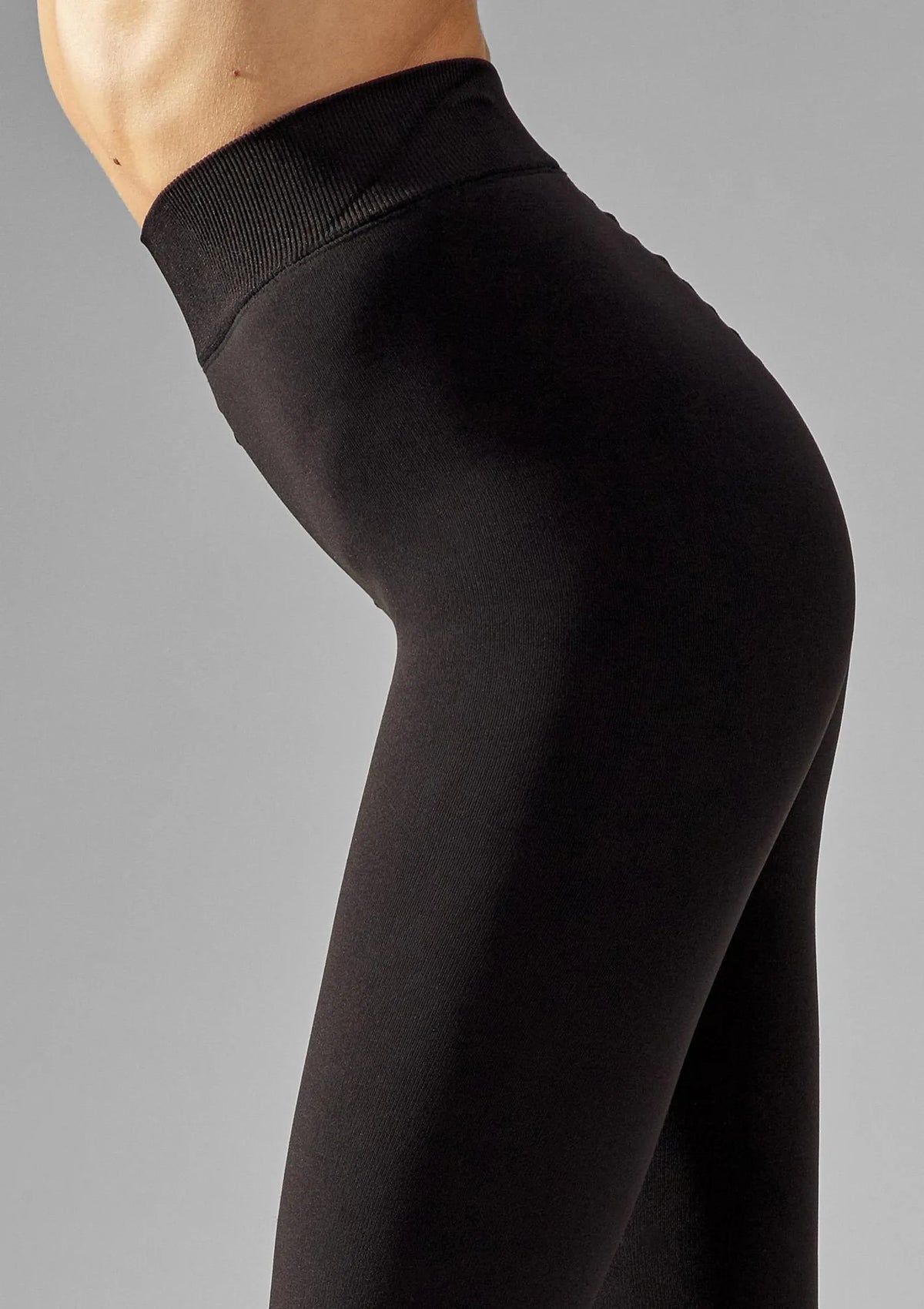 Termoleginsy Legs 665 Thermo z futerkiem od środka czarne