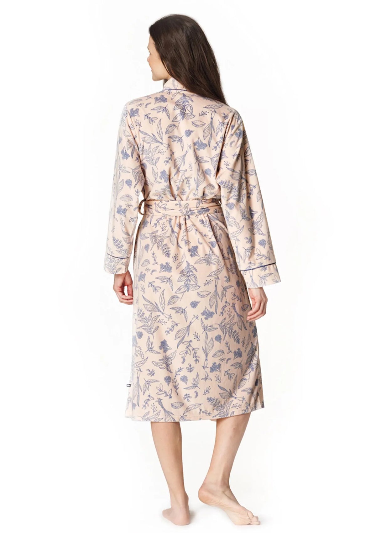 Lekki szlafrok kimono Key LGL 754 w zioła