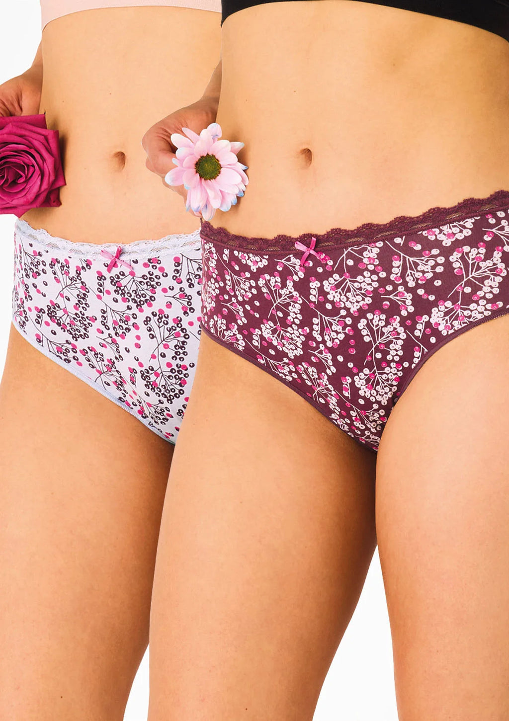 Key LPC 557 figi midi bikini z gałązką jarzębiny, 2 pak