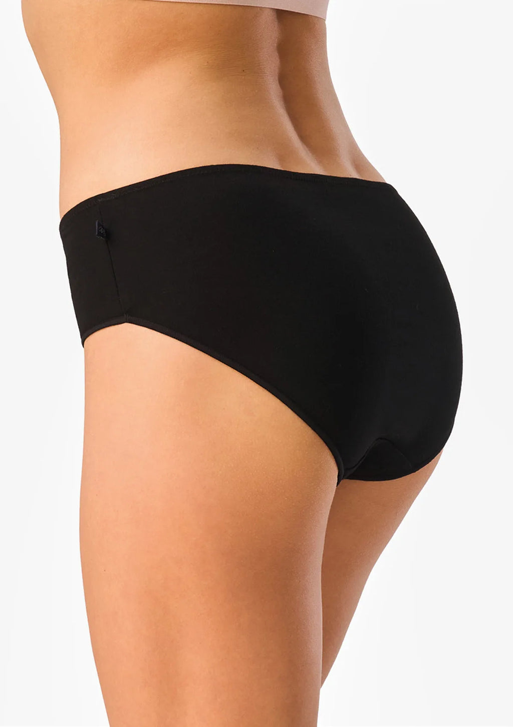 Figi Key LPC 635 midi bikini w dalie na czarnym tle, 2 pary
