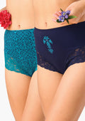 Wysokie figi Key LPF 501 maxi bikini we wzór etno – dwupak