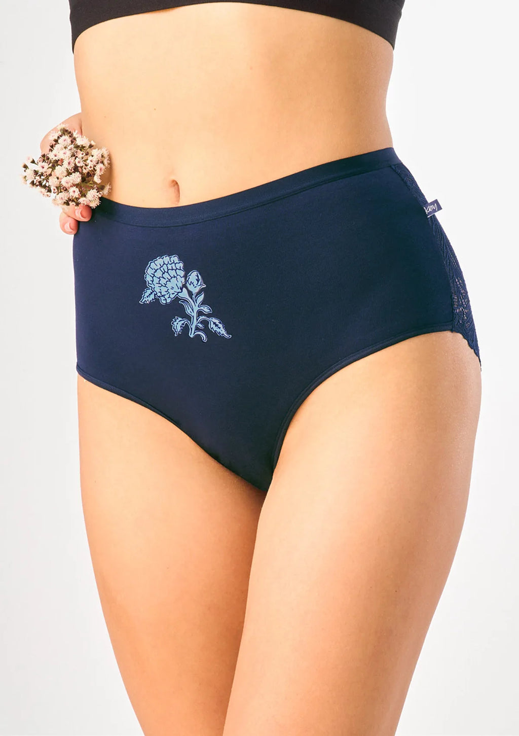 Key LPF 548 figi wysokie maxi bikini z koronką, 2 pak