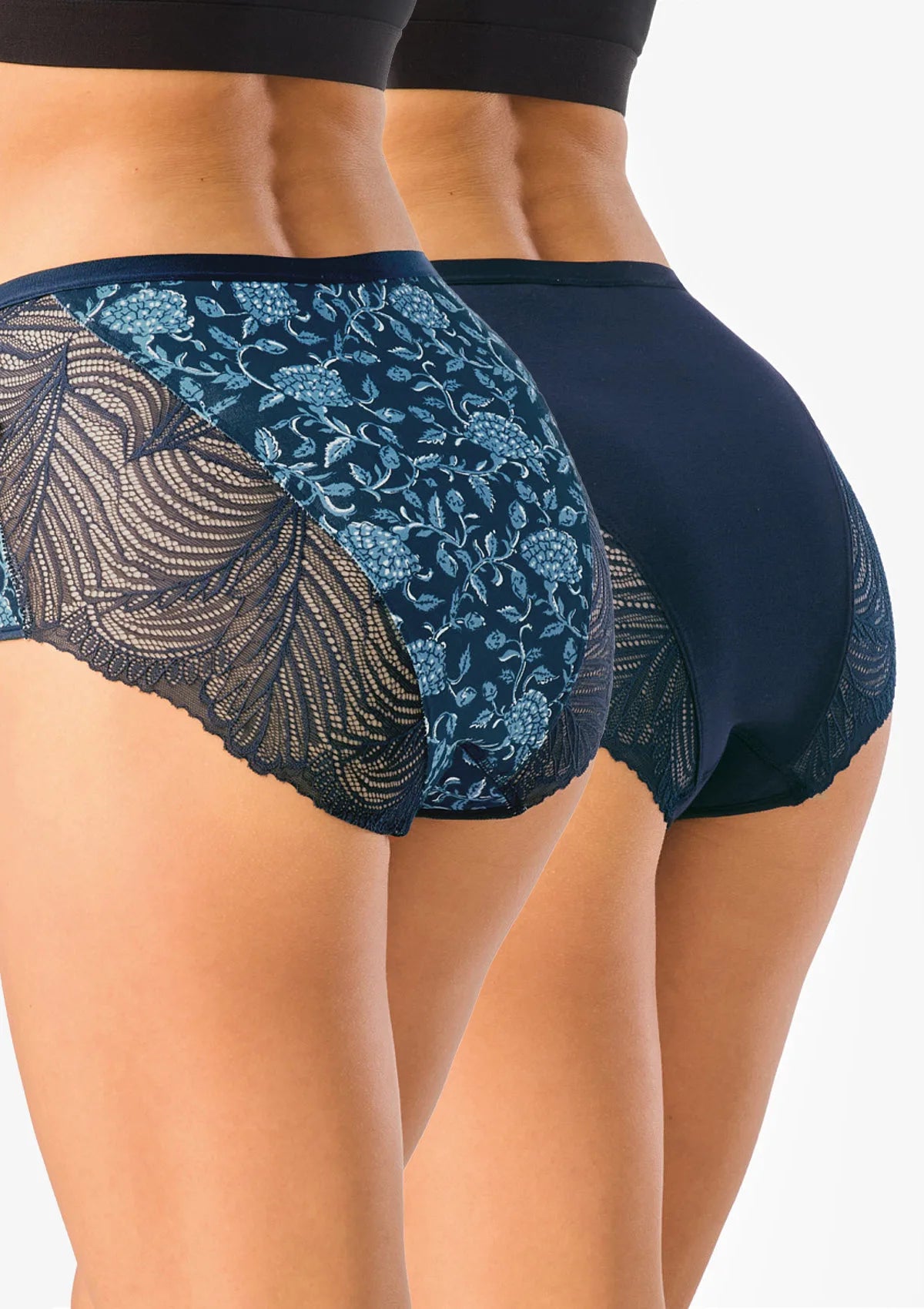 Key LPF 548 figi wysokie maxi bikini z koronką, 2 pak