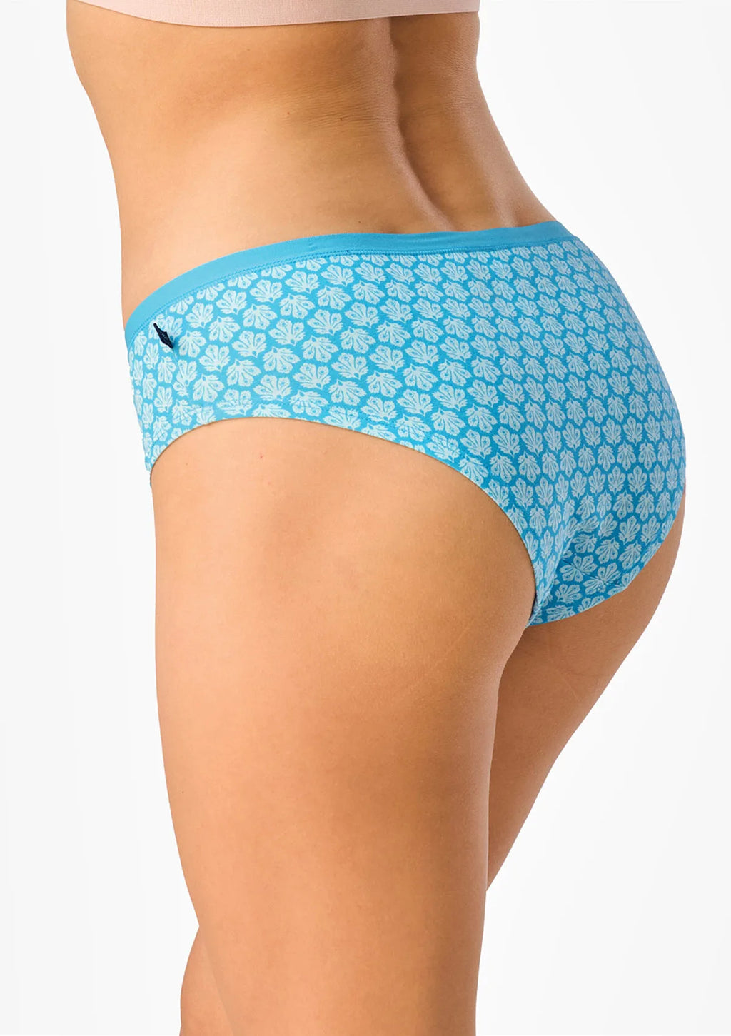 Figi niskie Key LPN 759 mini bikini w listki, 2 pary