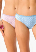 LPR 581 Key – figi damskie 2pak bawełniane mini bikini z koronką
